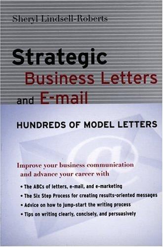 Strategic Business Letters And E-mail, Paperback by Lindsell-Roberts, Sheryl,…