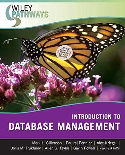 Wiley Pathways Introduction to – Paperback, by Gillenson Mark L.; – Very Good