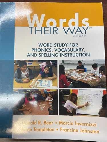 Words Their Way: Word Study for – Paperback, by Bear Donald R.; – Very Good w
