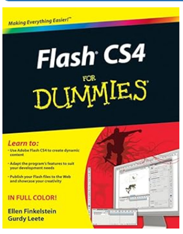 Flash CS4 for Dummies by Gurdy Leete and Ellen Finkelstein (2008, Trade…