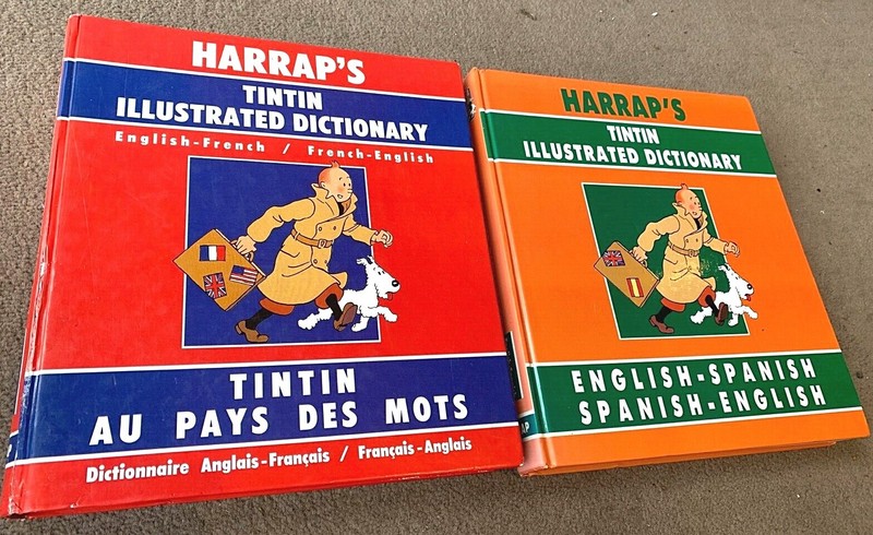 Tintin: Harrap's Illustrated Dictionary V1/V2 French/English BUY INDIVIDUALLY gallery