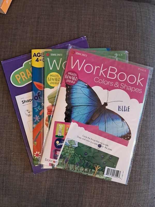 Prek-k Workbooks Lot Of 6