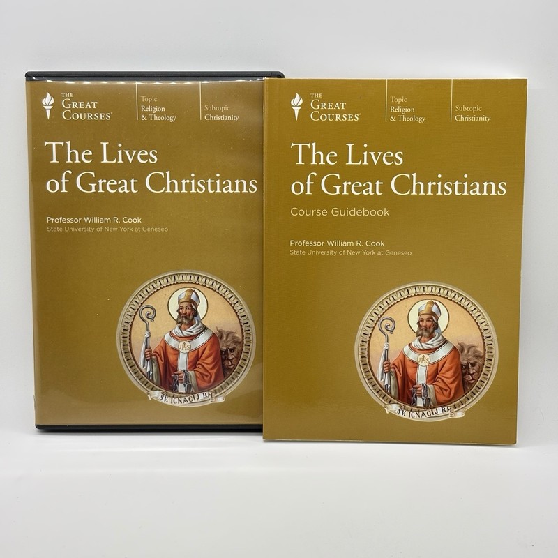 The Lives of Great Christians DVD & Guidebook William R. Cook Great Courses