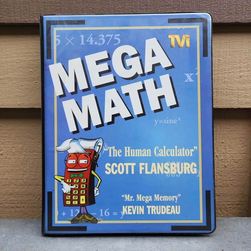 Mega Math The Human Calculator Workbook Speed Math Kit Set TVI Cassettes VHS