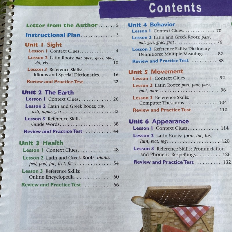 Zaner-Bloser Word Wisdom Teacher’s Guide Grade 4 Vocabulary Context Workbook gallery