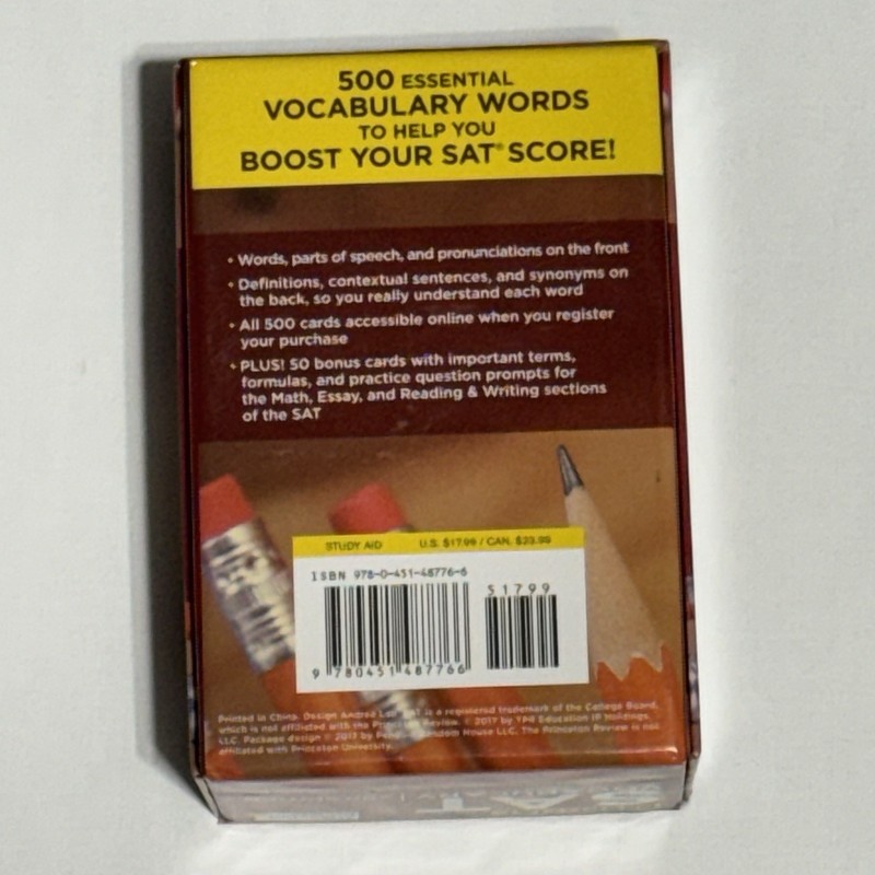 College Test Preparation Ser. Essential SAT Vocabulary, 2nd Ed Flashcards READ gallery