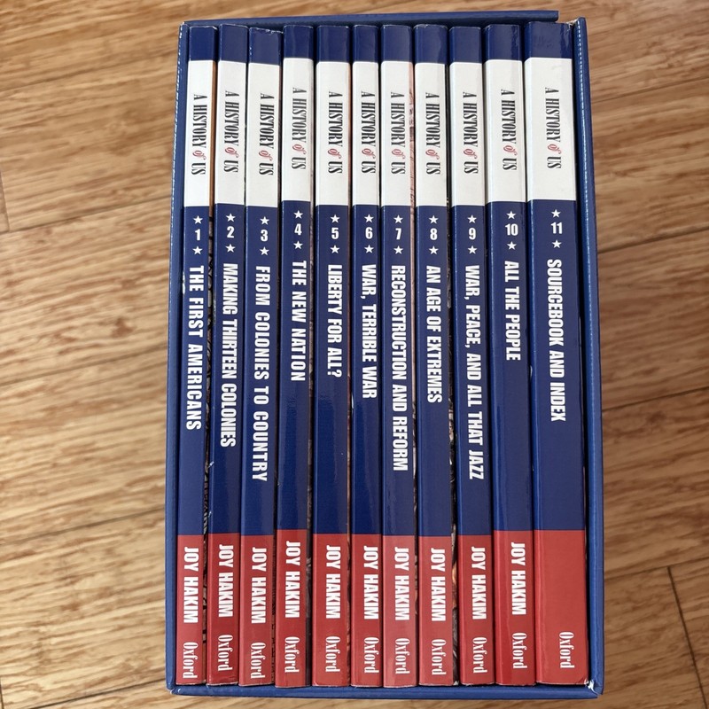 A History Of U.S. By Joy Hakim Complete Boxed Set 11 Volumes 2nd Revised Ed