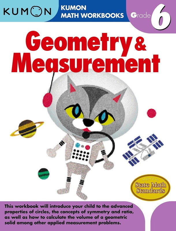 Kumon Grade 6 Geometry & Measurement (Kumon Math Workbooks) – paperback Kumo…