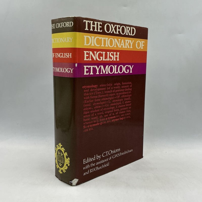 Vintage OXFORD DICTIONARY OF ENGLISH ETYMOLOGY C.T. Onions Hardcover 1966 UK