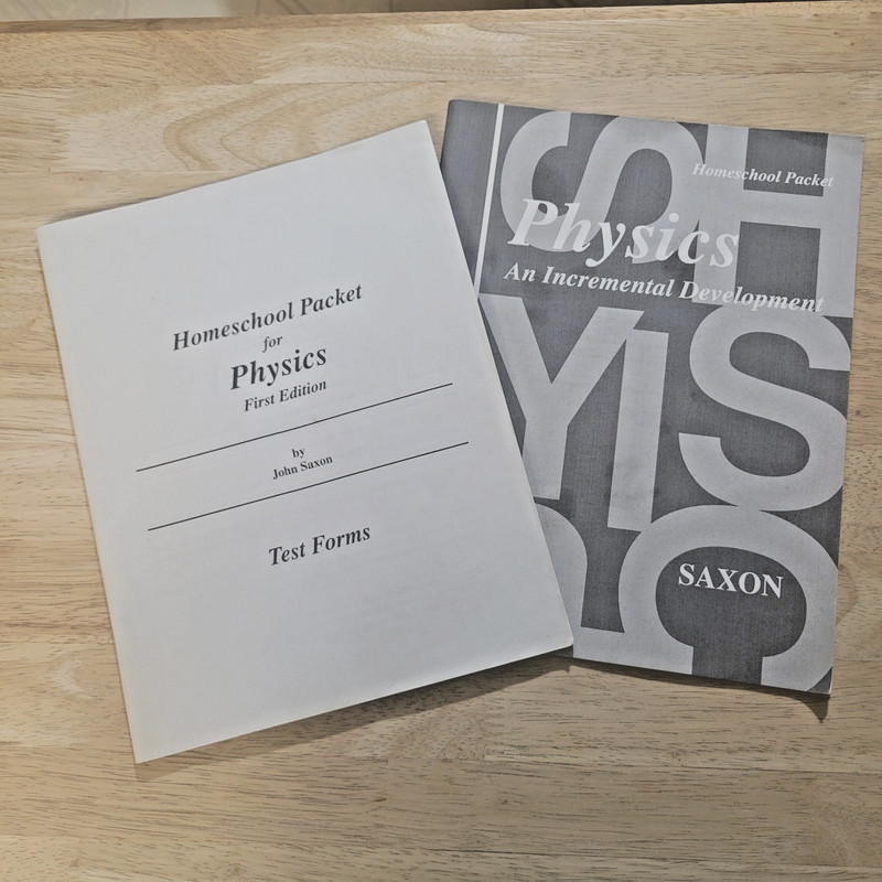 Saxon Physics (1st Edition) Homeschool Answer Key and Test Forms (NO TEXTBOOK)