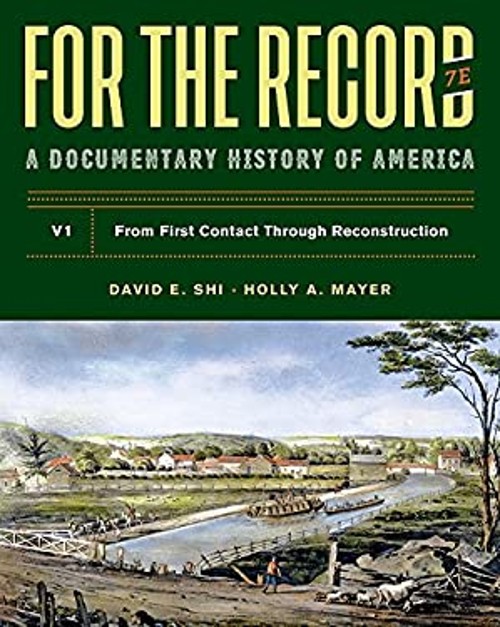 For the Record : A Documentary History Paperback David E. Shi