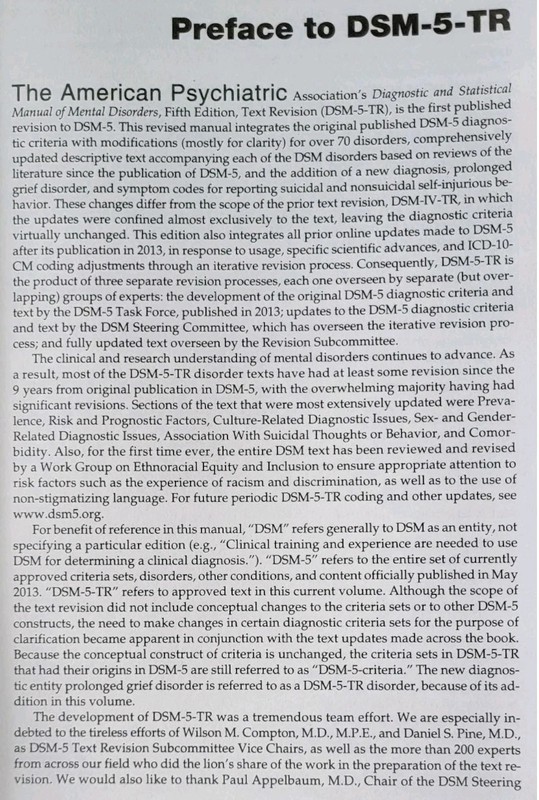 DSM-5-TR Diagnostic and Statistical Manual of Mental Disorders by American gallery