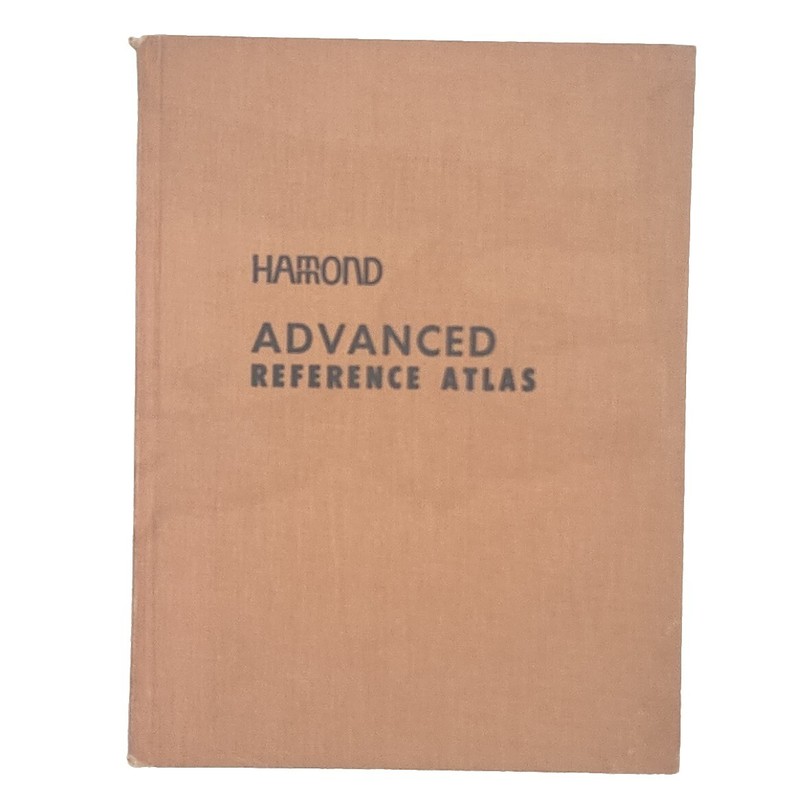 Hammond Advanced Reference Atlas 1968 Hardcover Book