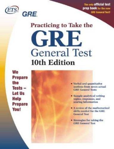 GRE: Practicing to Take the General- paperback, Educational Testing , 0886852129