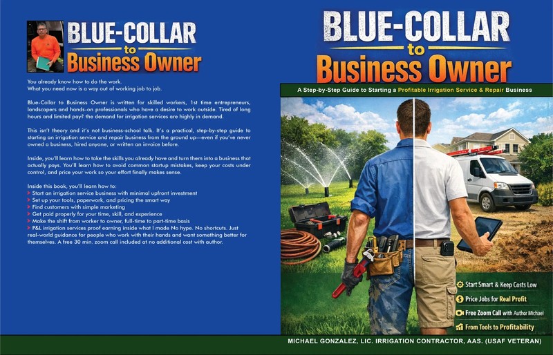 Ebook Irrigation repair business (How to run a repair business)