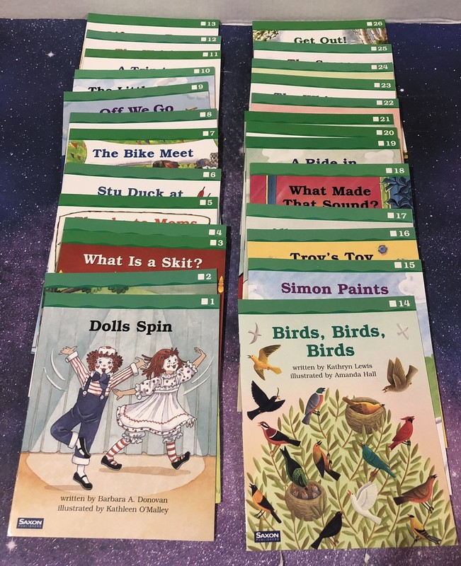 Saxon Phonics and Spelling Grade 1 Level B Lot of 26 Readers 1-26