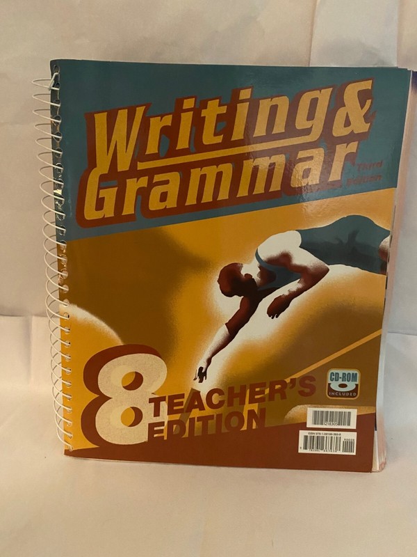 BJU Writing & Grammar 8 Teachers Edition 2005 978-1-59166-363-8 NEW