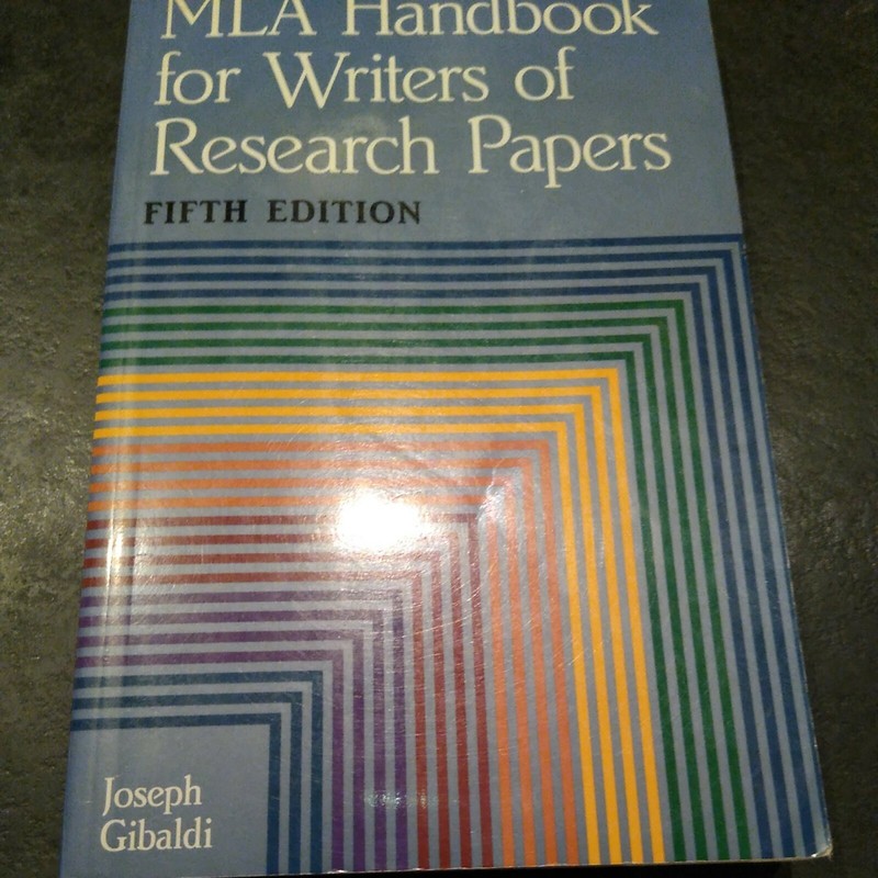 MLA Handbook for Writers of Research Papers by Joseph Gibaldi (1999, Paperback).