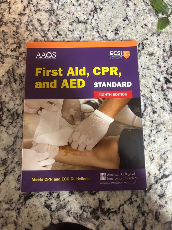 First Aid, CPR, and AED standard 8th edition
