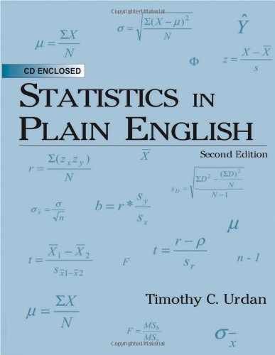 Statistics in Plain English, 2nd – Paperback, by Urdan Timothy C. – Acceptable b