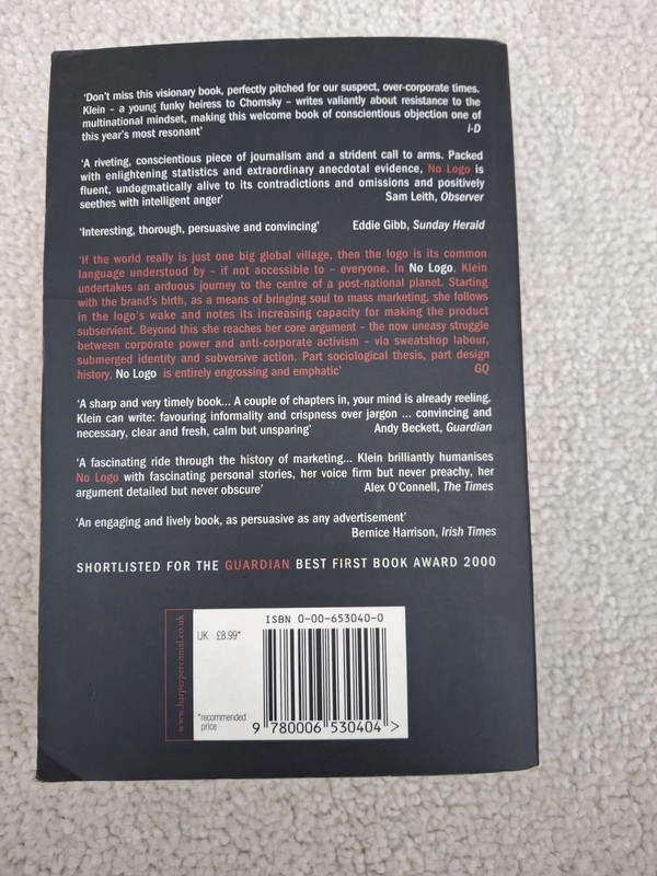 No Logo – Naomi Klein Paperback | Anti-Globalisation & Brand Critique gallery
