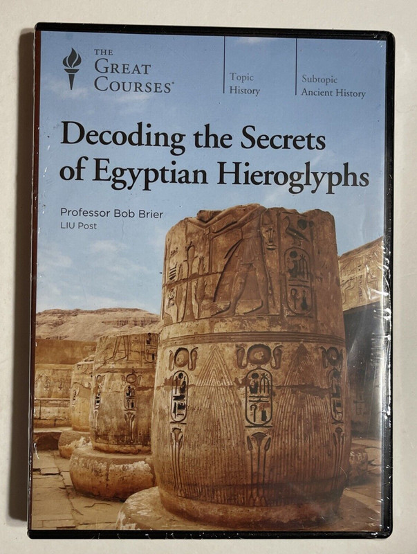DVD Decoding the Secrets of Egyptian Hieroglyphs by Bob Brier NEW Egypt