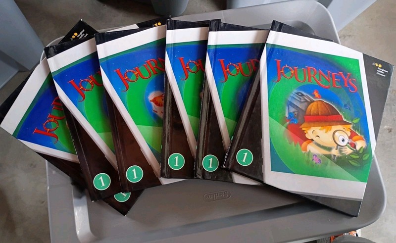 Journeys 1 Complete Set 1-6 First Grade HC Reading Textbooks Houghton Harcourt