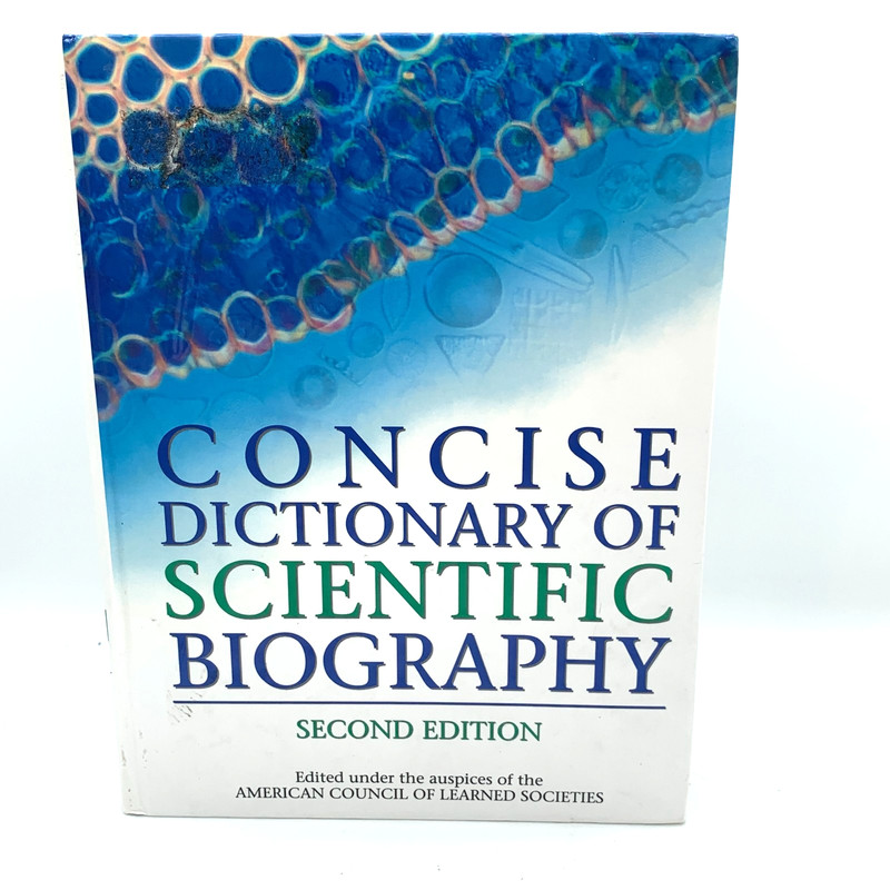 Concise Dictionary Scientific Biography 2nd Ed Hardcover Scribner 2000