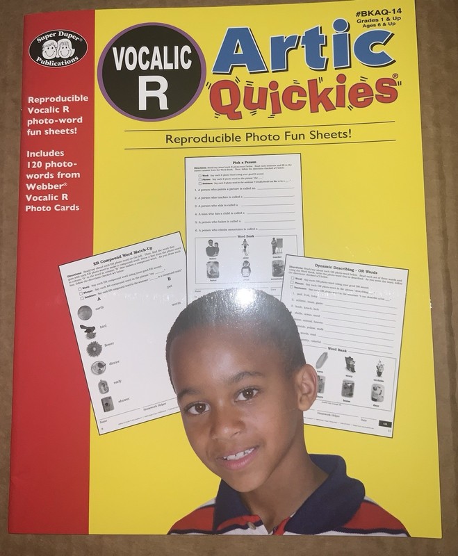 Vocalic R Artic Quickies Reproducible Book Super Duper Publications Speech