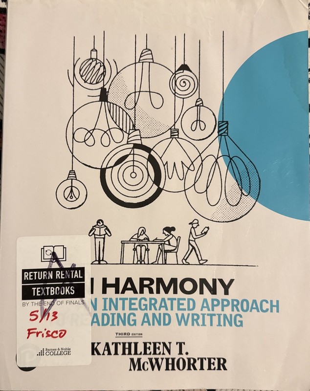 In Harmony: Third Edition By KATHLEEN T. McWHORTER