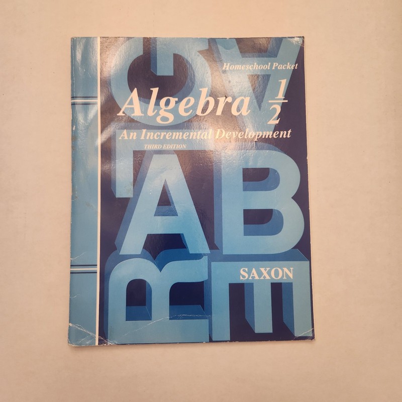 Saxon Algebra 1/2 Homeschool Curriculum Set Third Edition With DIVE Disc gallery