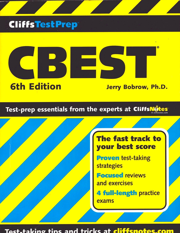 Cliffs Test Prep CBEST Book 6th Edition Jerry Bobrow