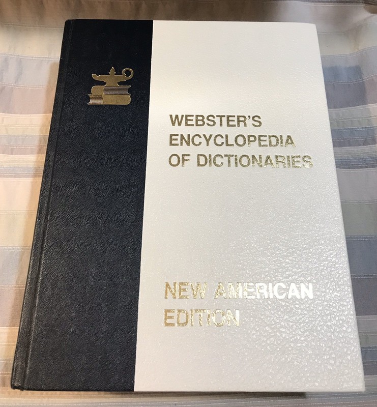 Webster’s Encyclopedia Of Dictionaries New American Ed Large Type 1983 Like New