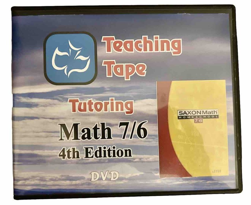 Teaching Tape Tutoring Saxon 7/6 4th Ed FULL SET OF 15 DVDs | SEE DESCRIPTION!