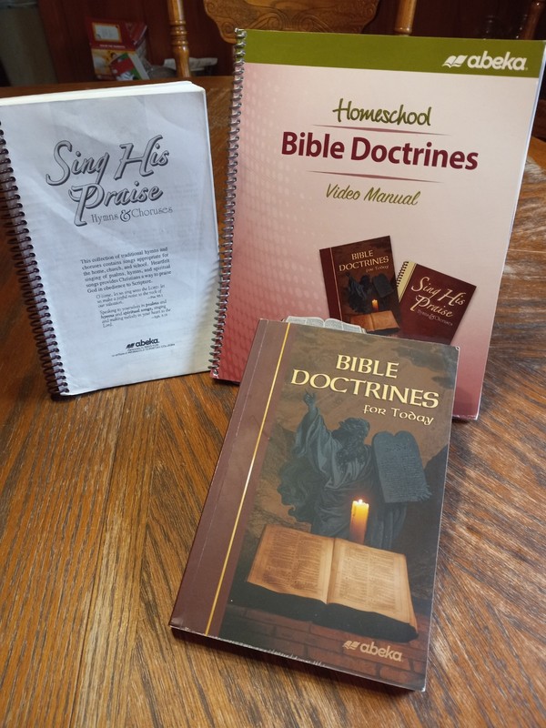 A Beka Book Homeschool High School 11th Grade Bible Doctrines For Today Set.