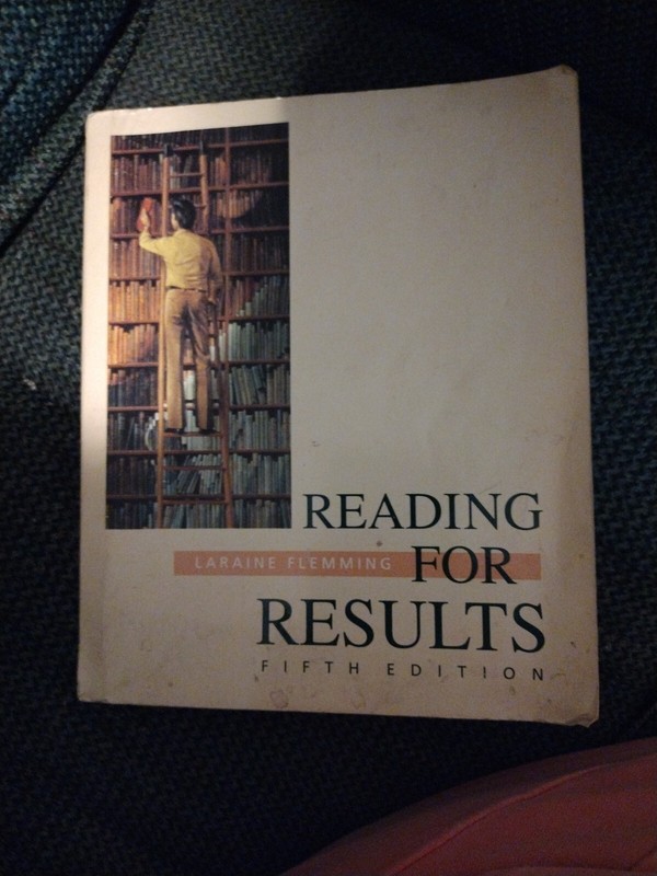 Reading For Results by Laraine Flemming Fifth Edition; Paperback