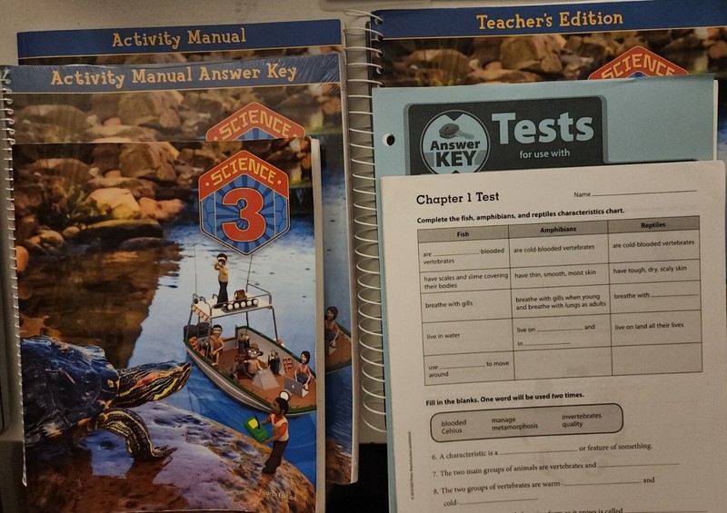 BJU Science 3 fourth edition
