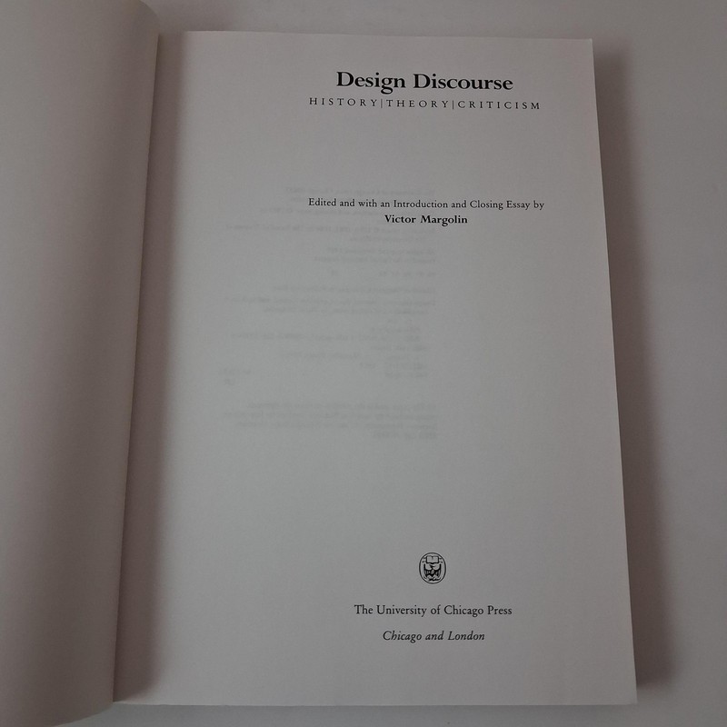 Vintage Design Discourse Victor Margolin Univ Of Chicago Press Peach PB 1989 gallery