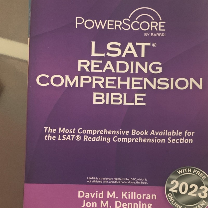 PowerScore LSAT Reading Comprehension Bible 2023 David M. Killoran