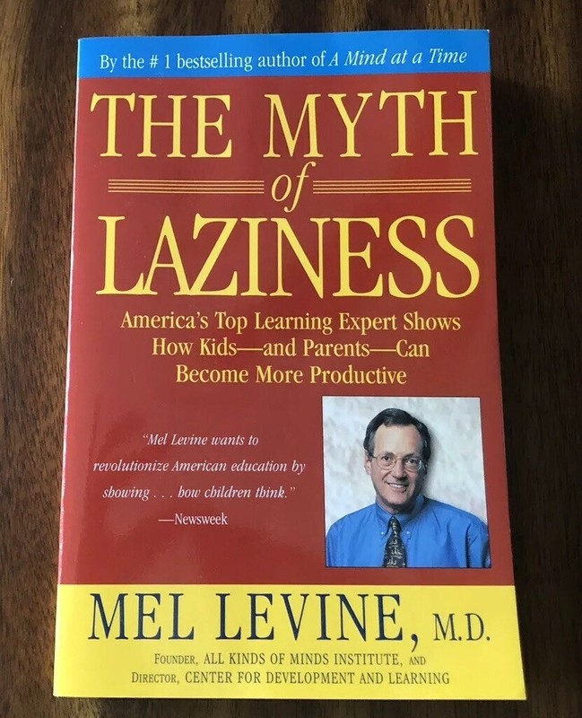 The Myth of Laziness by Mel Levine (2004, Paperback) FREE SHIPPING