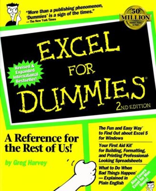 Excel for Dummies Paperback Greg Harvey
