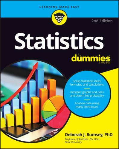 Statistics for Dummies by Deborah J. Rumsey (2016, Trade Paperback)
