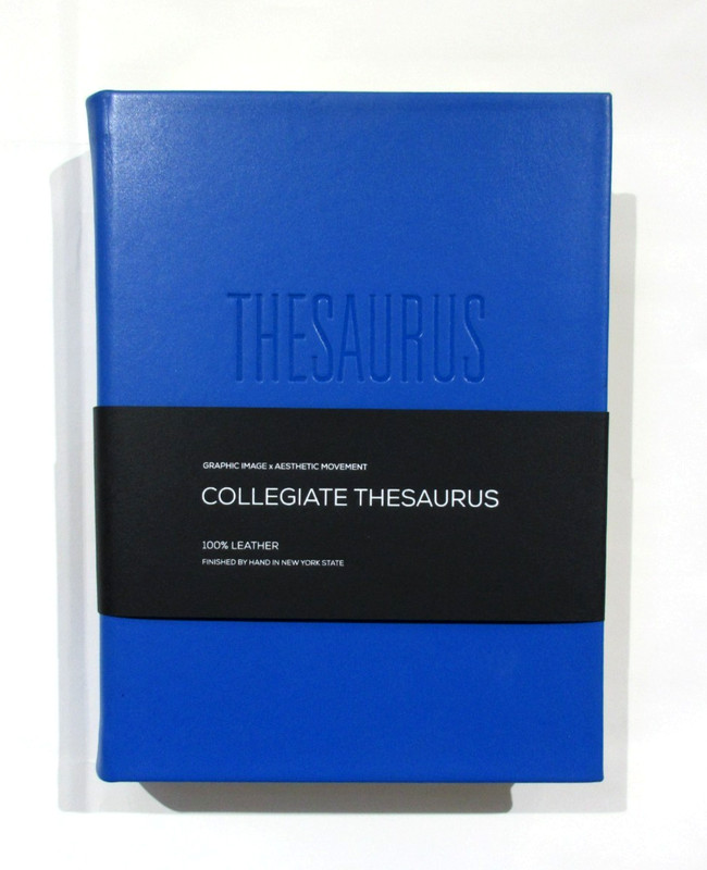 Merriam-Webster’s Collegiate Thesaurus Leather Hardcover Blue