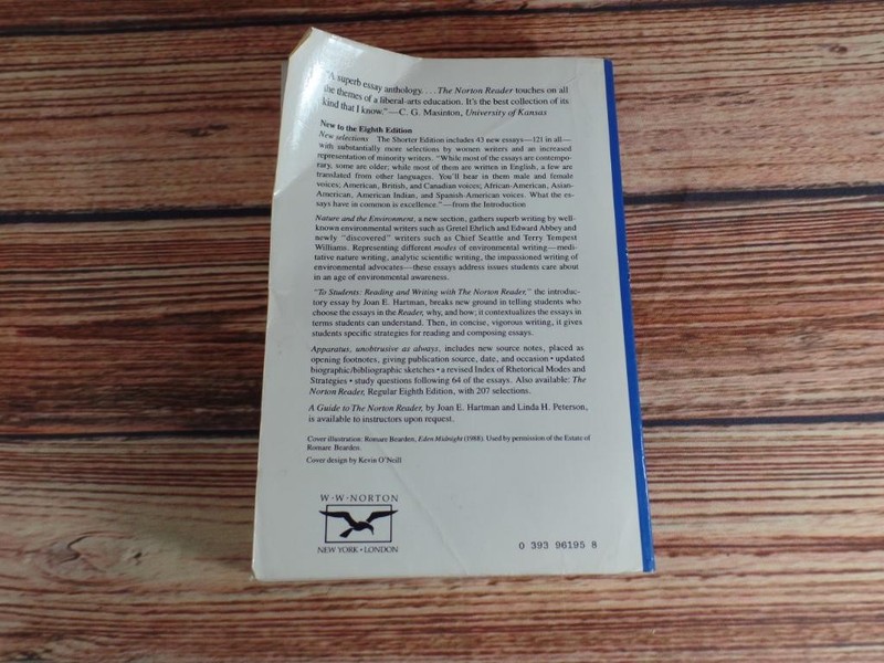 The Norton Reader Shorter Eighth Edition Paperback Essay Anthology W.W. Norton gallery