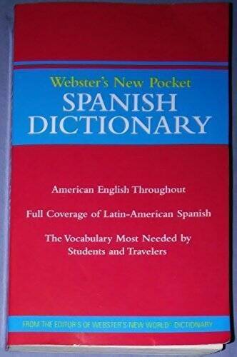 Webster’s New Pocket Spanish Dictionary – STAPLES – Paperback By Harraps – GOOD