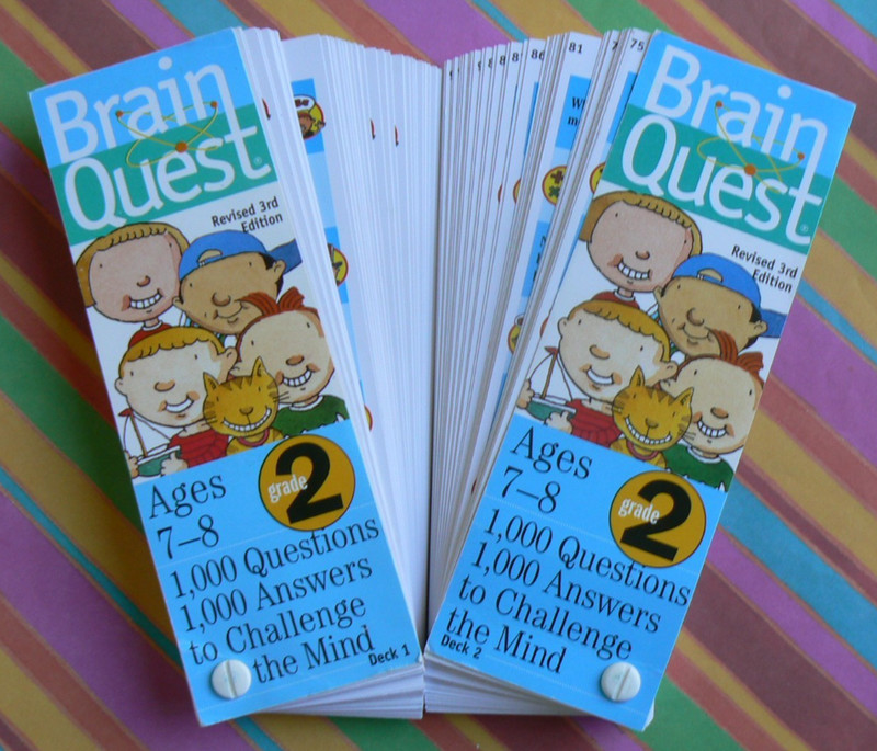 Brain Quest Revised 3rd Ed gr.2 Ages 7-8 Deck 1 & Deck 2 Workman Publ