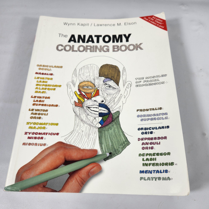 The Anatomy Coloring Book 3rd Edition. Kapit Elson Unused. No coloring/writing