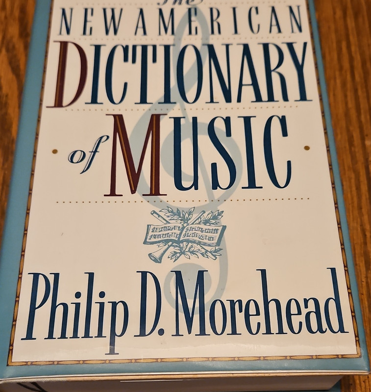 The New American Dictionary of Music Hardcover Book Music Reference Morehead