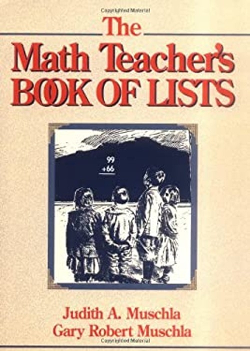 The Math Teacher’s Book of Lists Spiral Judith A., Muschla, Gary