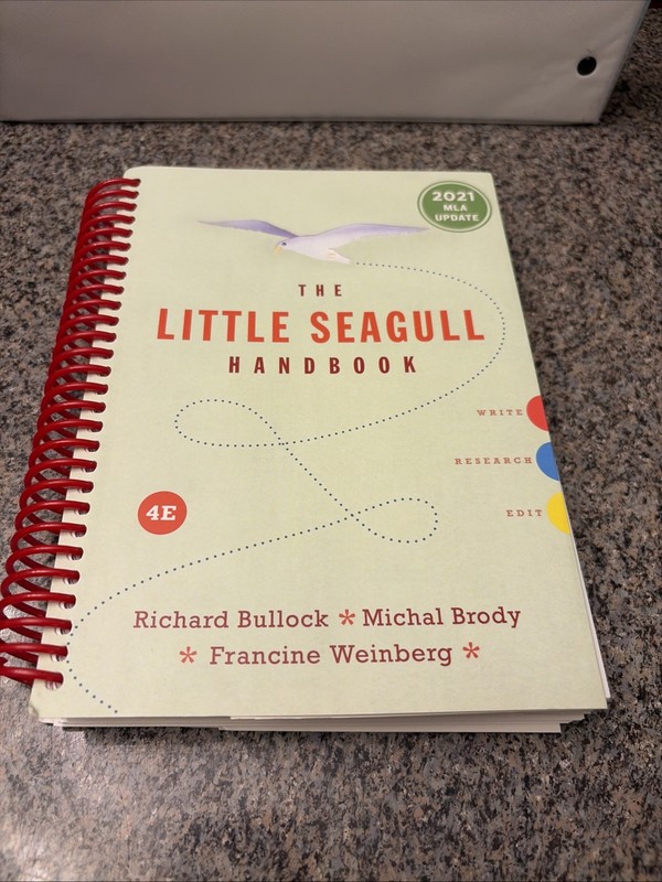 Little Seagull Handbook, 4E (2021) MLA Update, w/access code, by Bullock et al